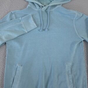 Goodfellow & Co Hoodie Men S Blue 100% Cotton French Terry Side Pockets Pullover